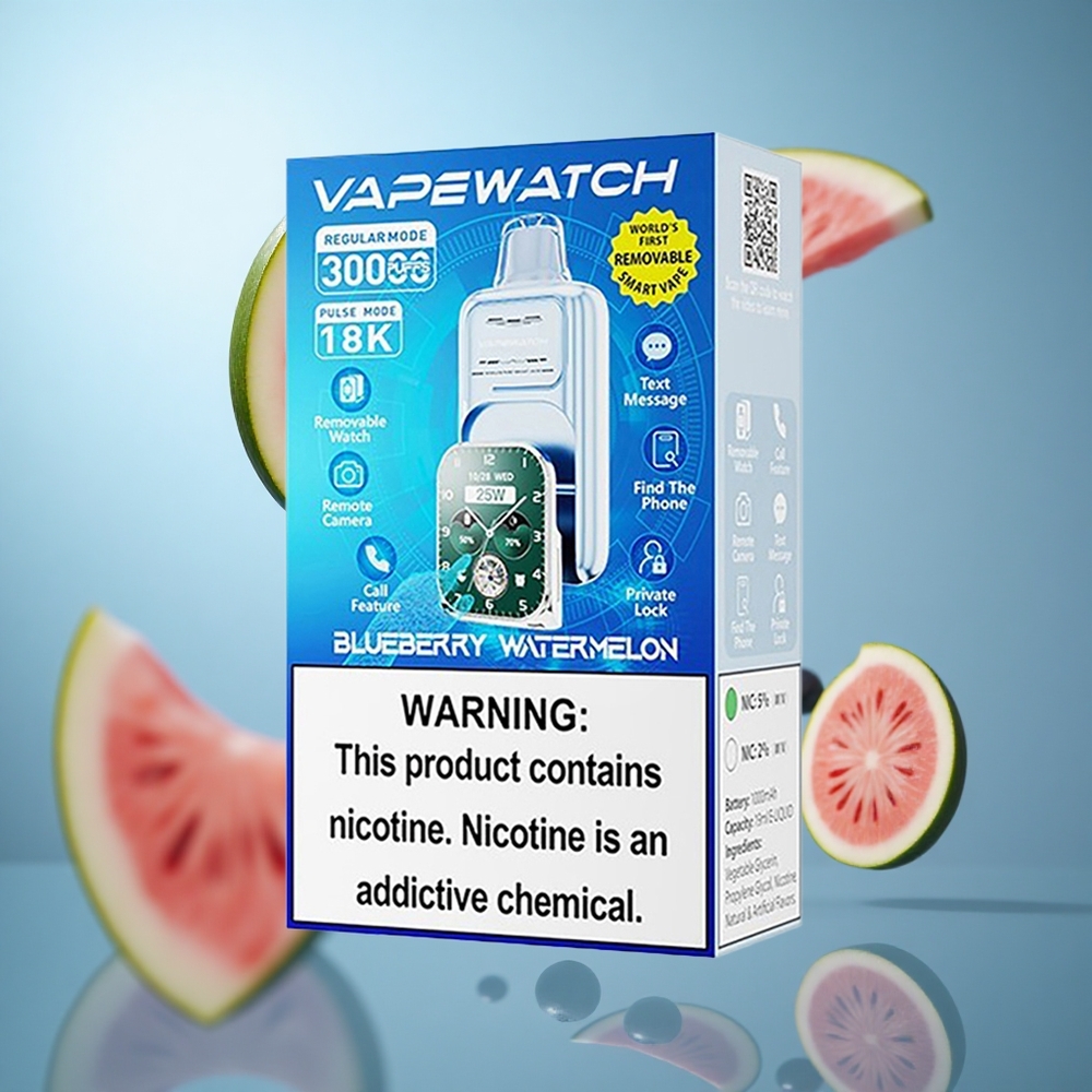 Boravnica lubenica JNR Vape Watch 30.000 pritisaka 19mL tečnost 1000mAh baterija wholesale Serbia