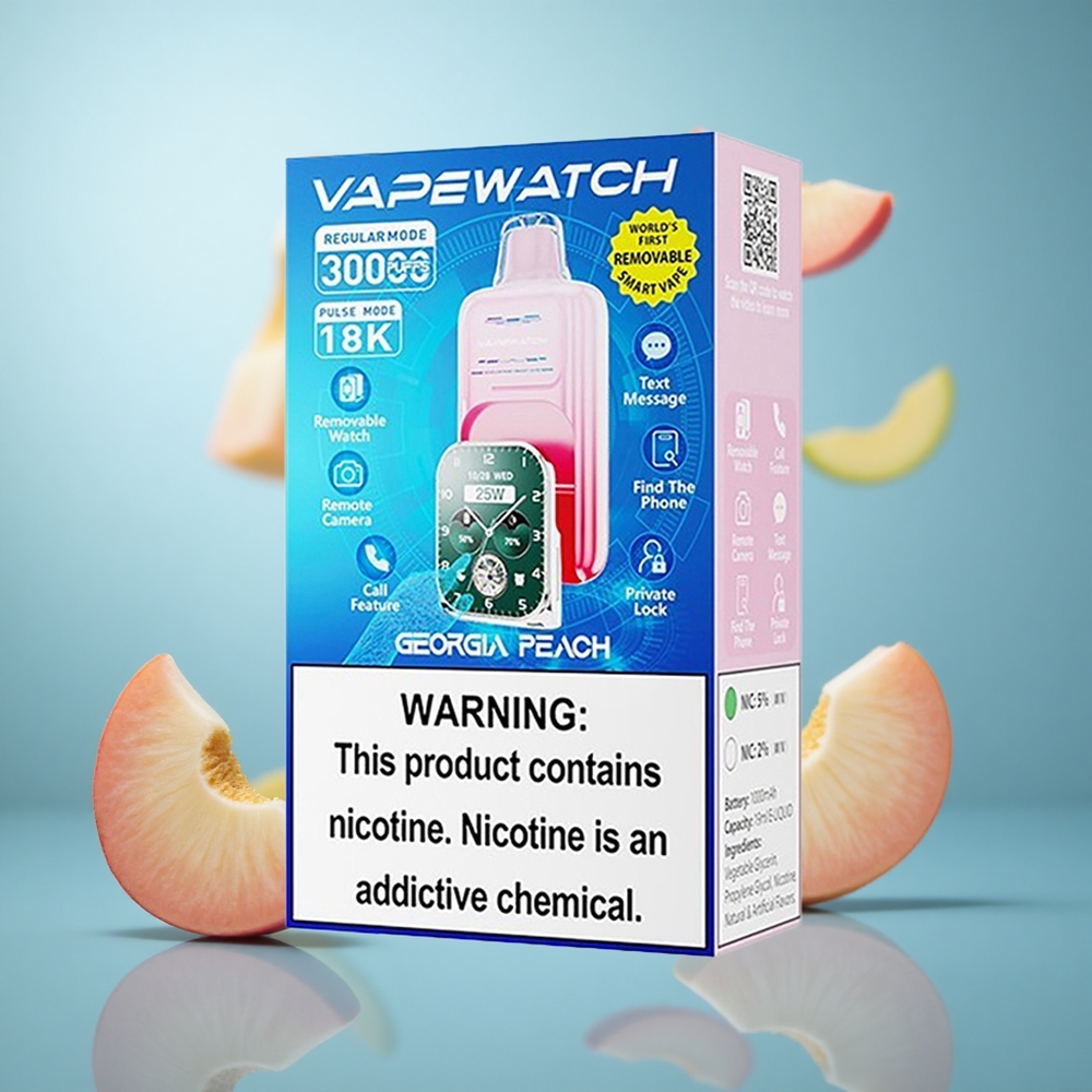 Breskva Gruzija JNR Vape Watch 30.000 povlačenja Kapacitet baterije 1000mAh wholesale Serbia