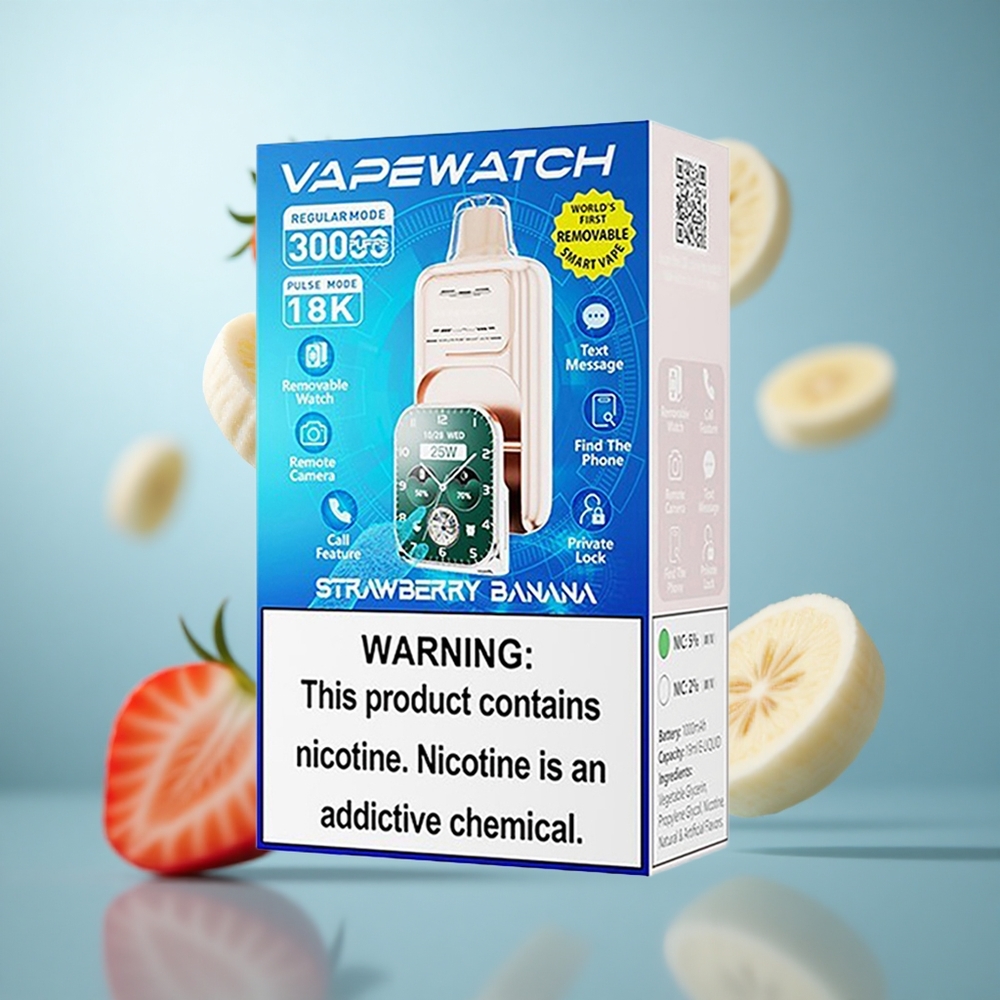 Јагода банана JNR Vape Watch 30.000 удаха 1000mAh батерија 19mL течност wholesale Serbia