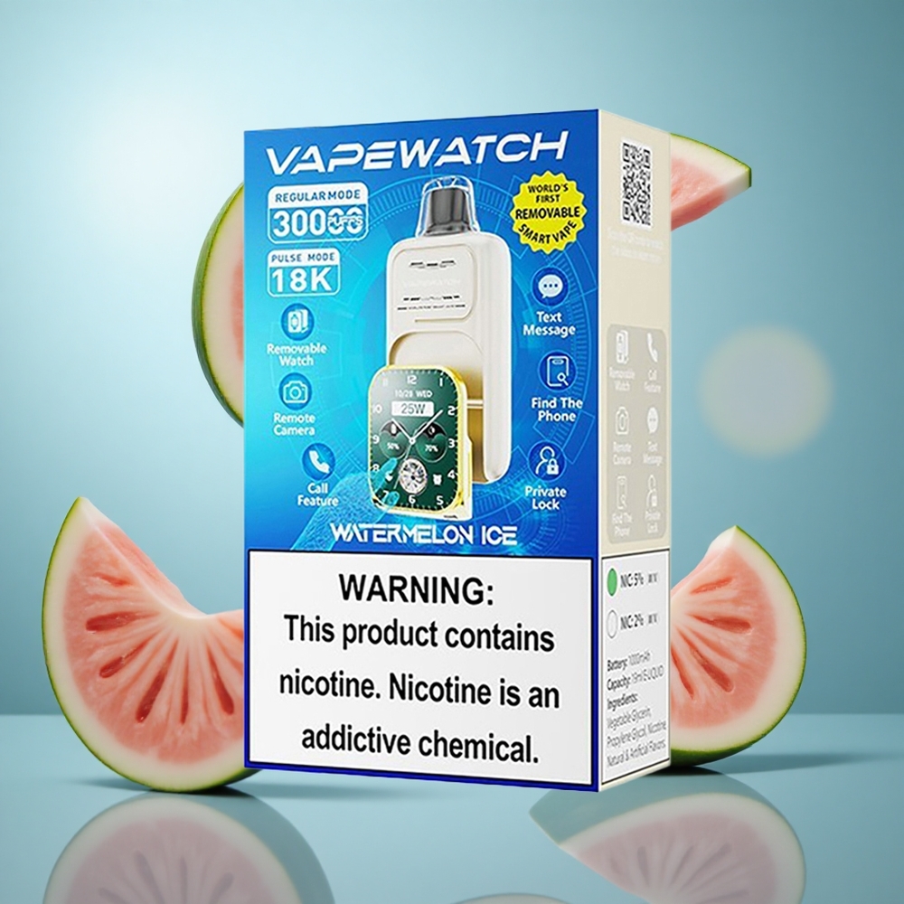 Лубеница лед JNR Vape Watch 30,000 пуфова 1000mAh батерија 19mL течности wholesale Serbia