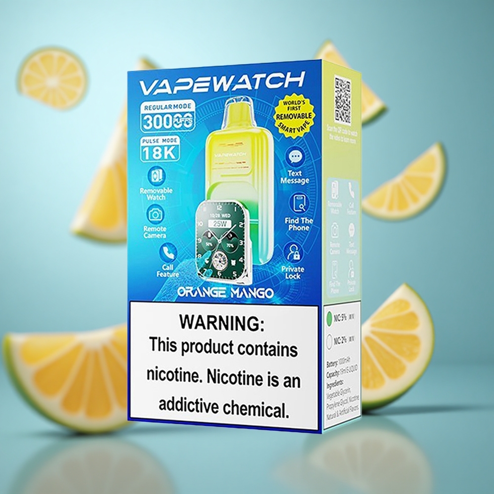 Narandža Mango JNR Vape Watch 30.000 puševa 1000mAh baterija 19mL tečnost wholesale Serbia