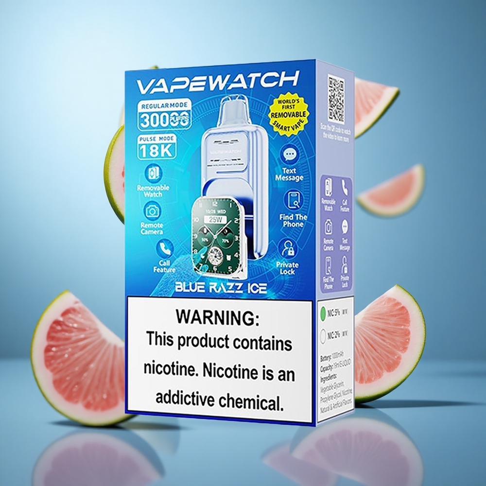 Plava Malina Led JNR Vape Watch 30,000 Pufova Baterija 1000mAh Tip-C Brzo Punjenje wholesale Serbia