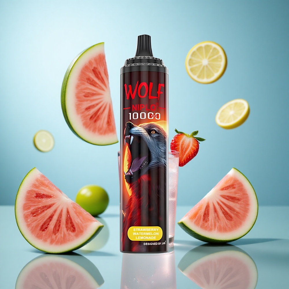 Јагода Лубеница Лимунада JNR Wolf Niplo 10000 Пуфова, Мрежасти навој 1.0 Ом, 20ml капацитет течности wholesale Serbia