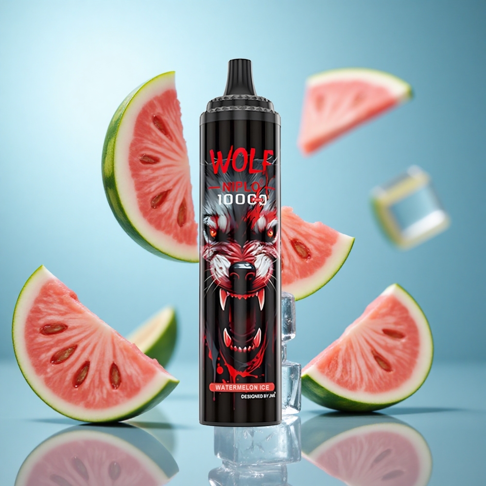 Лубеница лед JNR Wolf Niplo 10000 Пуфова, 20ml течност, 650mAh батерија wholesale Serbia