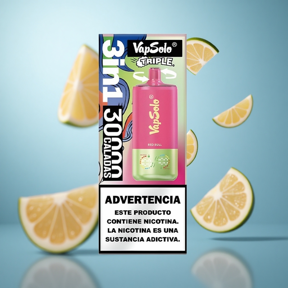 Crveni bik Vapsolo Triple 30000 Puffs sa 40ml tečnosti i 3 rezervoara za ulje wholesale Serbia