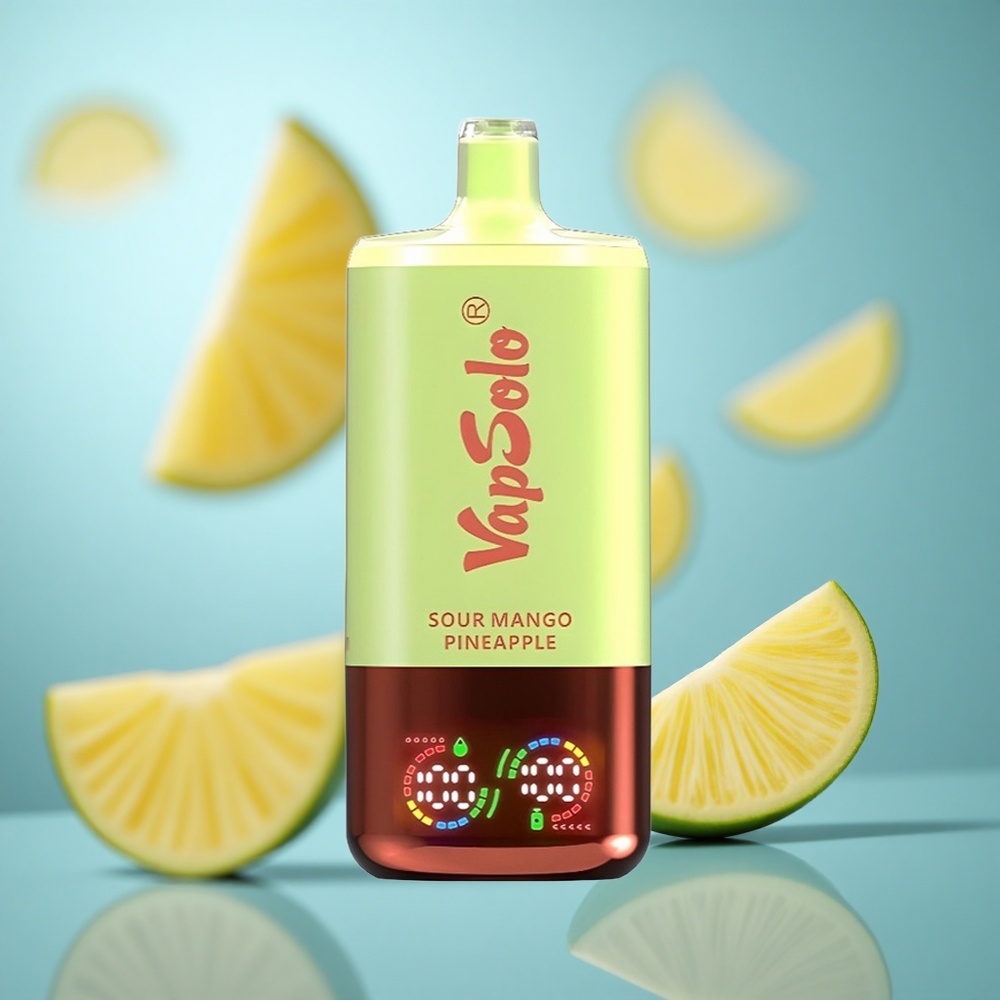 Kisela Mango Ananas VapSolo Triple 30000 Puffs 40ml E-Tekućina 3 Rezervoara Type-C Punjenje wholesale Serbia