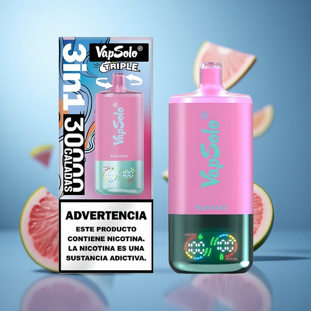 Plava malina VapSolo Triple 30000 zadimljenja 40ml tečnost 3 rezervoara wholesale Serbia