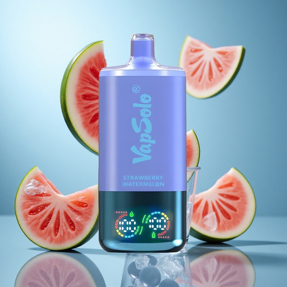 Јагода Лубеница & Блубери Ајс VapSolo Triple 30000 Пуфова Димензије кеса: 47 x 47 x 115mm, 40ml течност wholesale Serbia