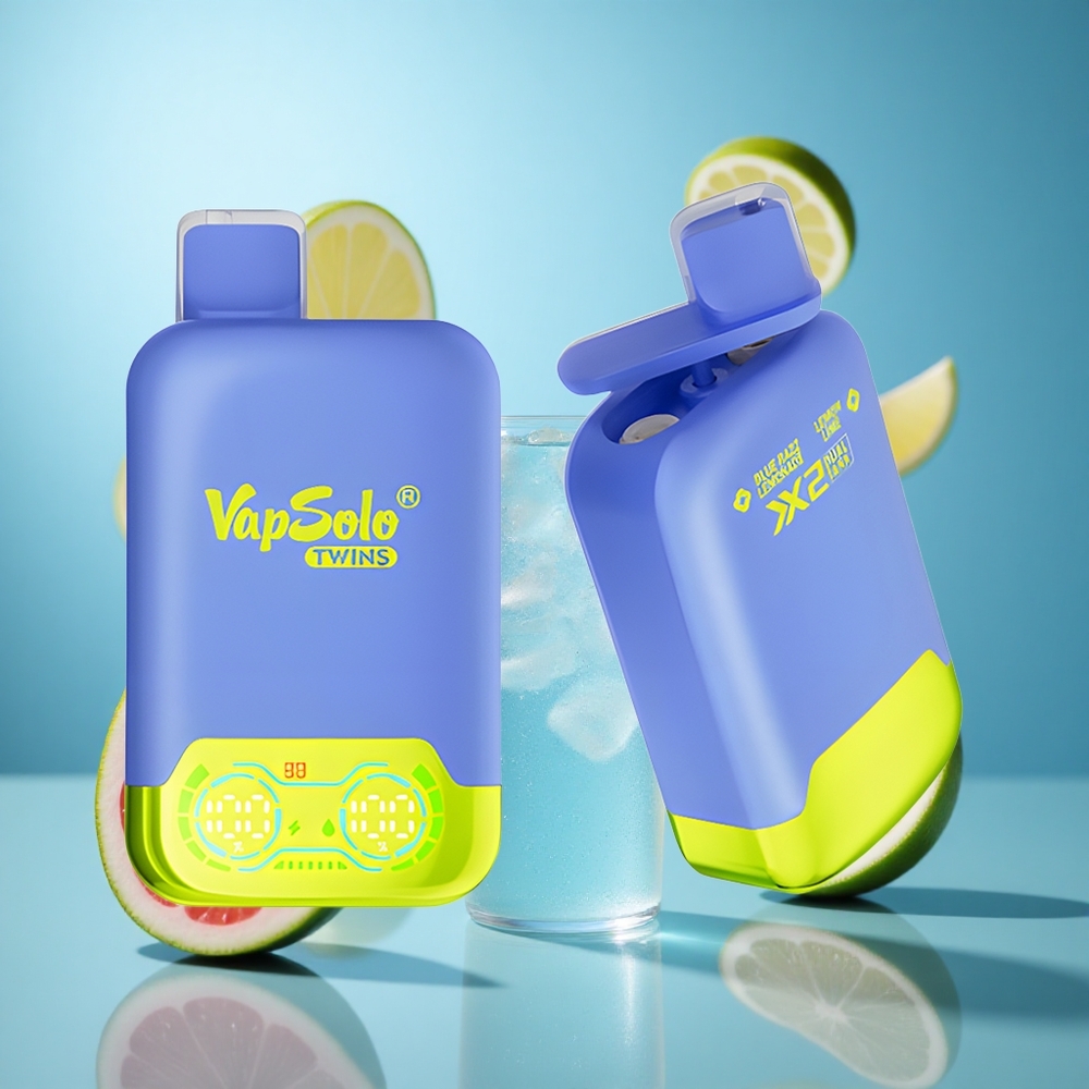 Plava Malina Limunada & Limun Lime Vapsolo Twins 20000 Puffs Dimenzije pakovanja: 51 x 29 x 94.9 mm E-tečnost: 40 ml wholesale Serbia
