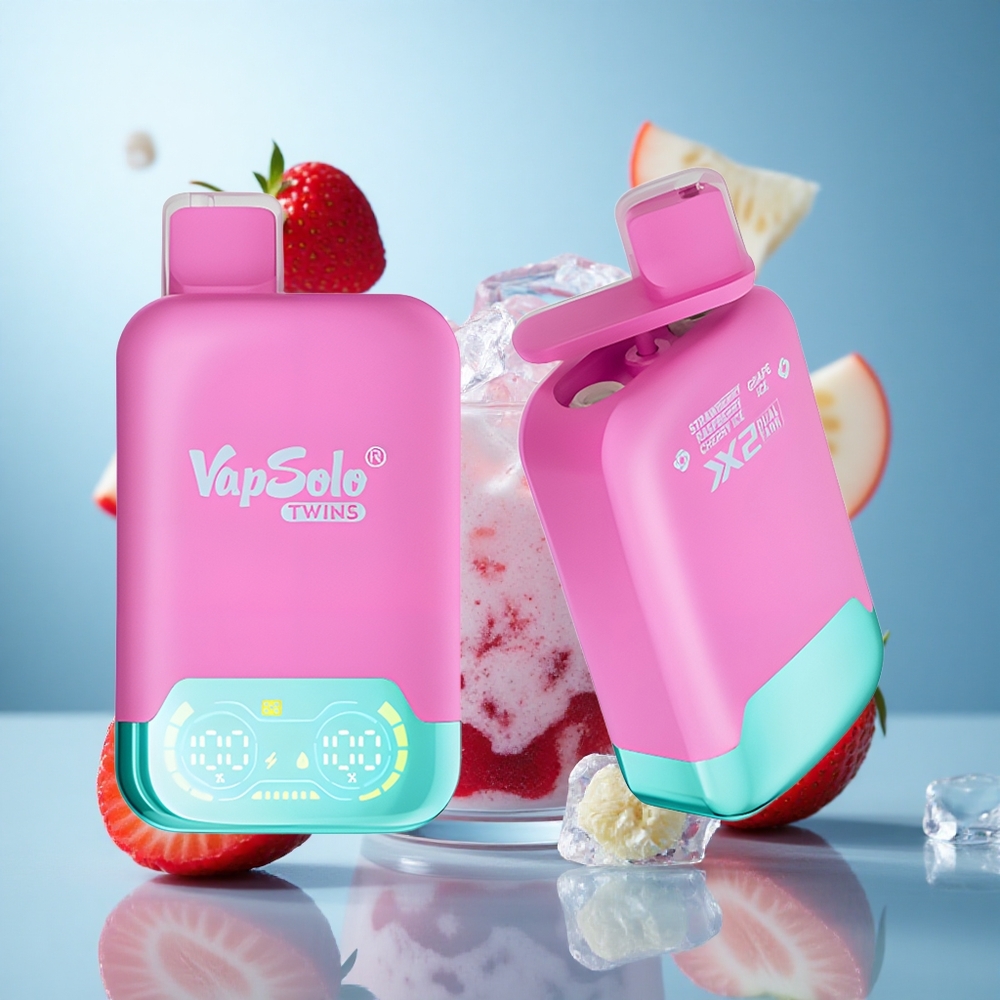 Јагода Малина Трешња Лед & Гројзде Лед Vapsolo Twins 20000 пуфова 40 ml wholesale Serbia