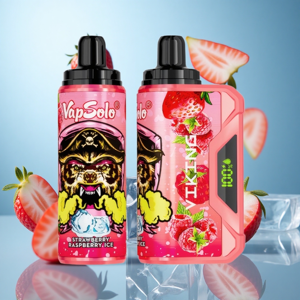 Jagoda Malina Led VapSolo VIKING 12000 Puffs Једнократни Вапе 22ml Nikotin wholesale Serbia