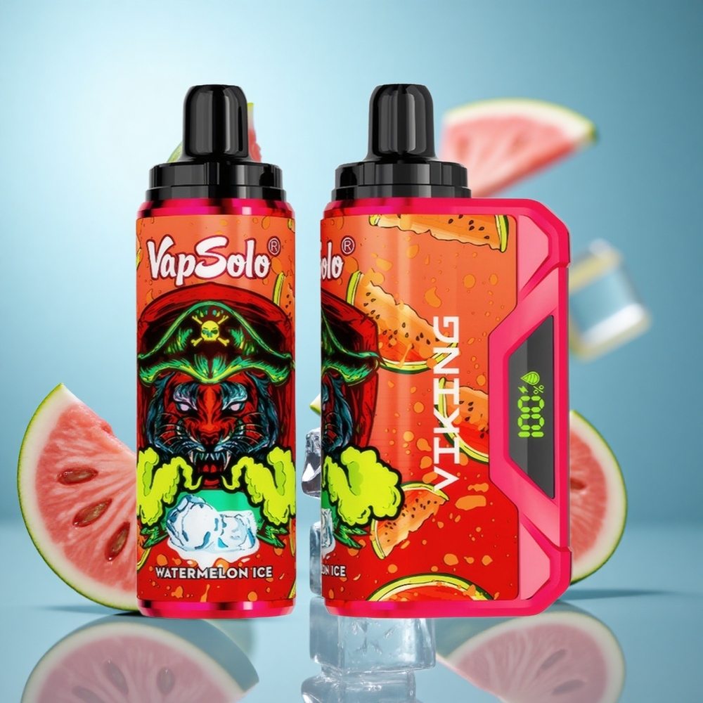Lubenica Led VapSolo VIKING 12000 Puffs Једнократни Вапе 22ml E-Liquid Type-C wholesale Serbia