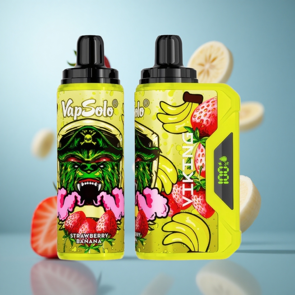 Јагода банана VapSolo VIKING 12000 пуфова 22ml Type-C wholesale Serbia