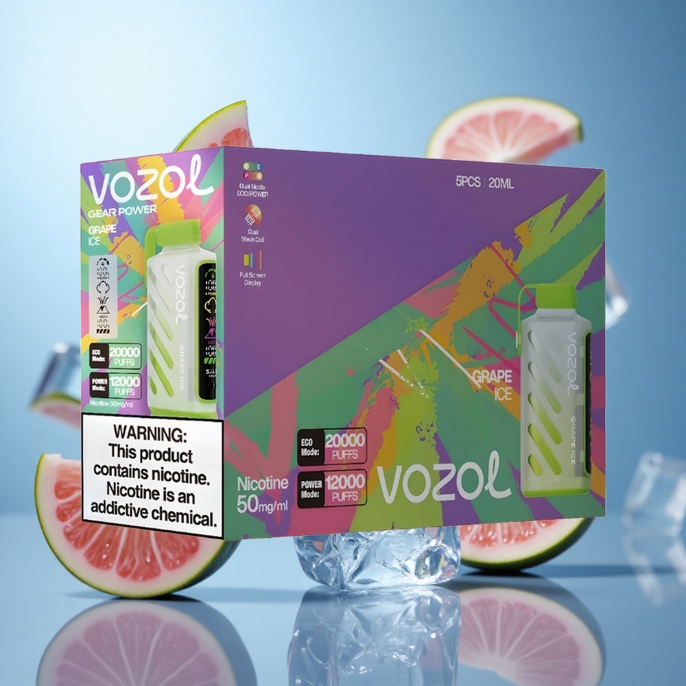 Grozd Led VOZOL Gear Power 20000 Puffs Dual Mesh Coil 20mL wholesale Serbia