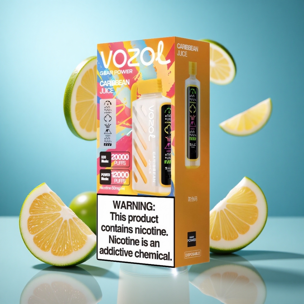 Karipska Kombinacija VOZOL Gear Power 20000 Puffs Dual Mesh Coil 20mL Kapacitet wholesale Serbia