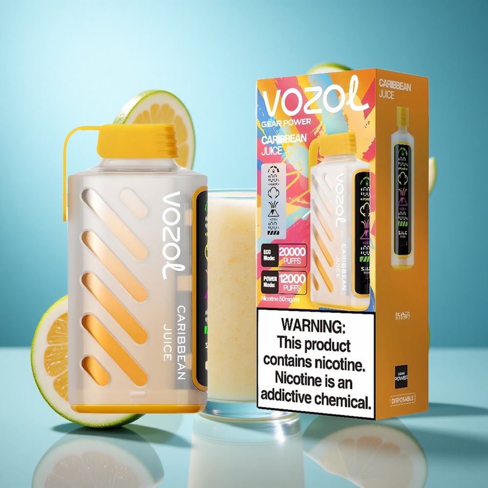 Karipska Kombinacija VOZOL Gear Power 20000 Puffs Dual Mesh Coil 20mL Kapacitet wholesale Serbia