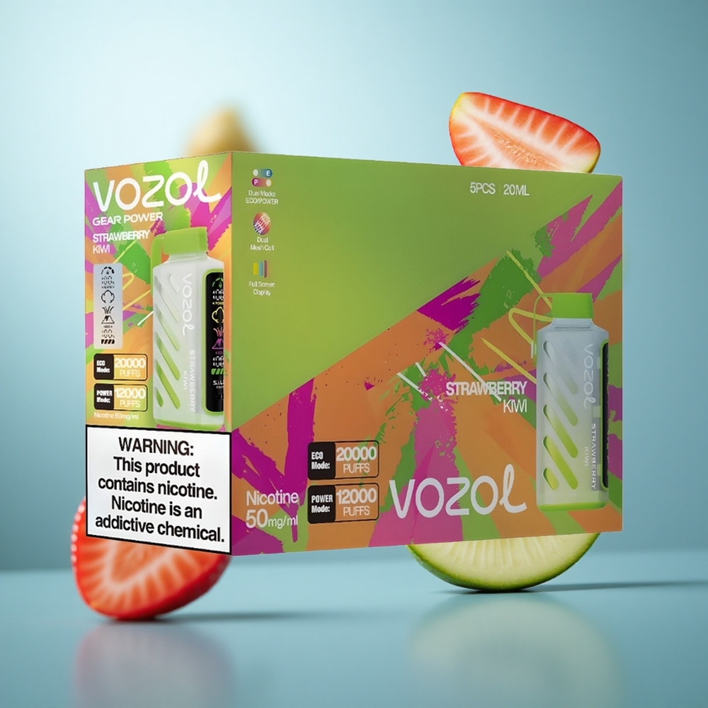 Јагода Киви VOZOL Gear Power 20000 Пуфова Технологија: S.i.L.C. Tech 20mL wholesale Serbia