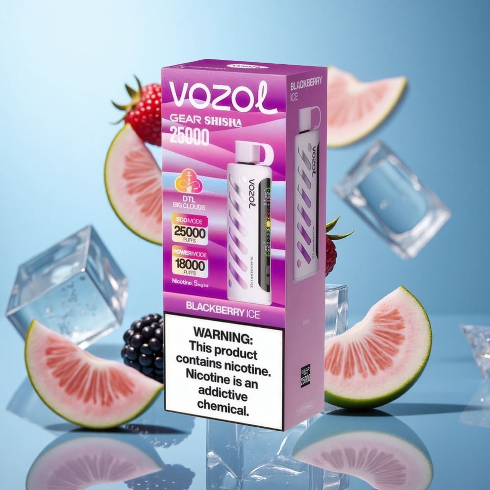 Borovnica Led VOZOL Gear Shisha 25000 Puffs Dual Mesh Dual Modes wholesale Serbia