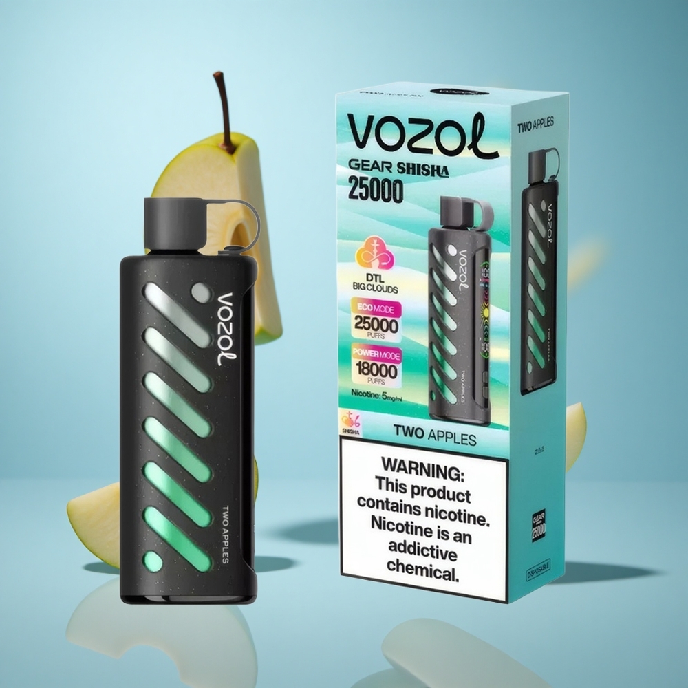 Dve jabuke VOZOL Gear Shisha 25000 Puffs Dvoslojna mreža Dva režima wholesale Serbia