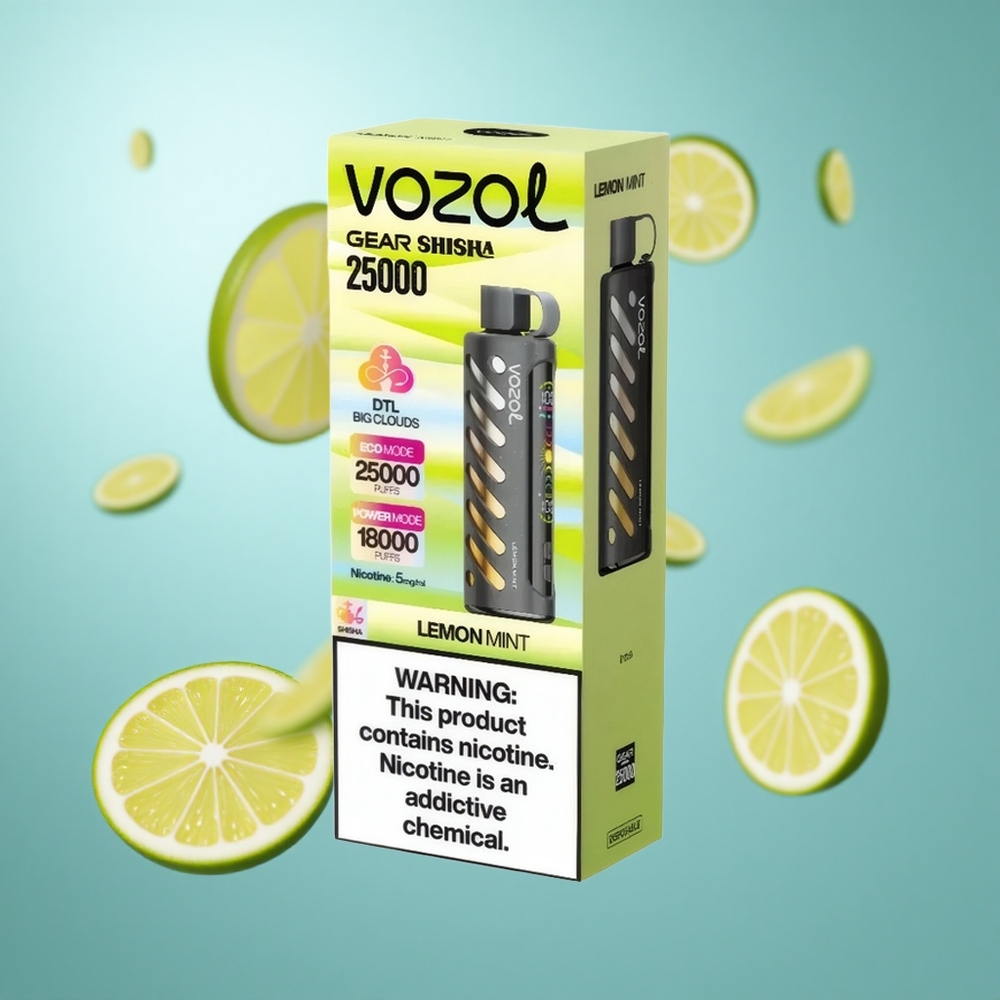 Limun Nana VOZOL Gear Shisha 25000 Puffs Dual Mesh Dual Modes 1000mAh wholesale Serbia
