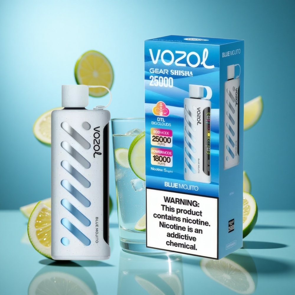 Plava Mojito VOZOL Gear Shisha 25000 Puffs Dual Mesh Dual Modes 5 мг/мл никотина wholesale Serbia
