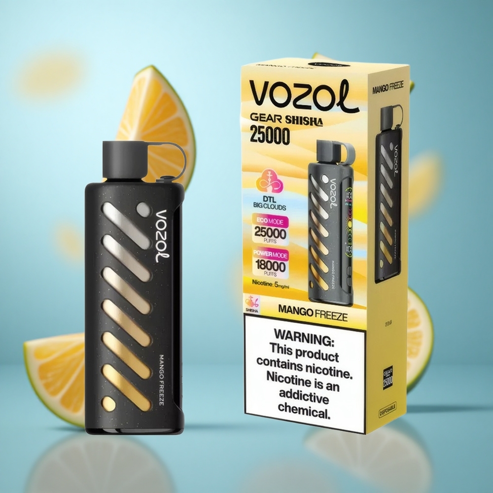 Манго ледени VOZOL Gear Shisha 25000 пуфова Dual Mesh Dual Modes wholesale Serbia