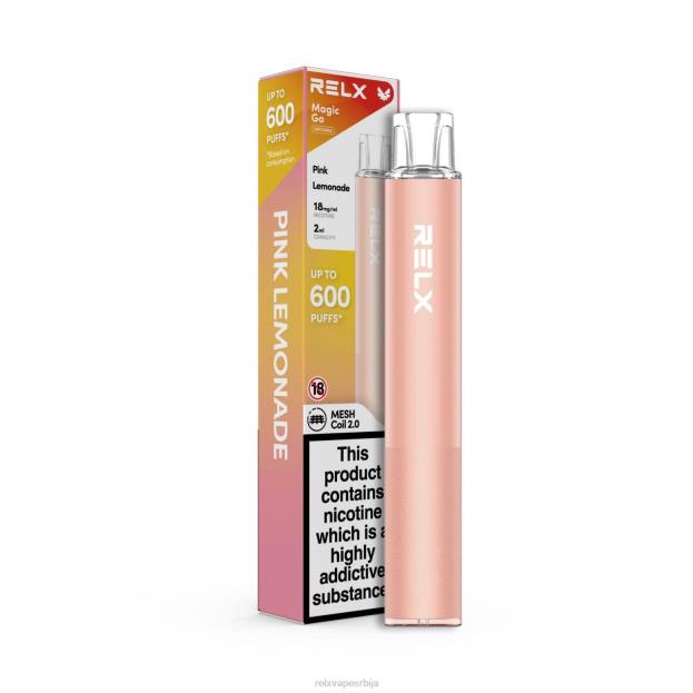 RELX cigarete V40L44 RELX MagicGo га600 ружичаста лимунада