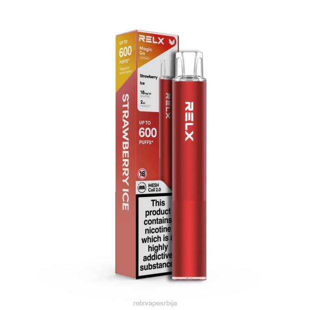 RELX cigarete trajanje V40L51 RELX MagicGo га600 лед од јагоде