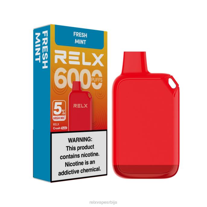 RELX Cena | свежа мента RELX Crush Pocket 6000 5% високи ниц BTZ429
