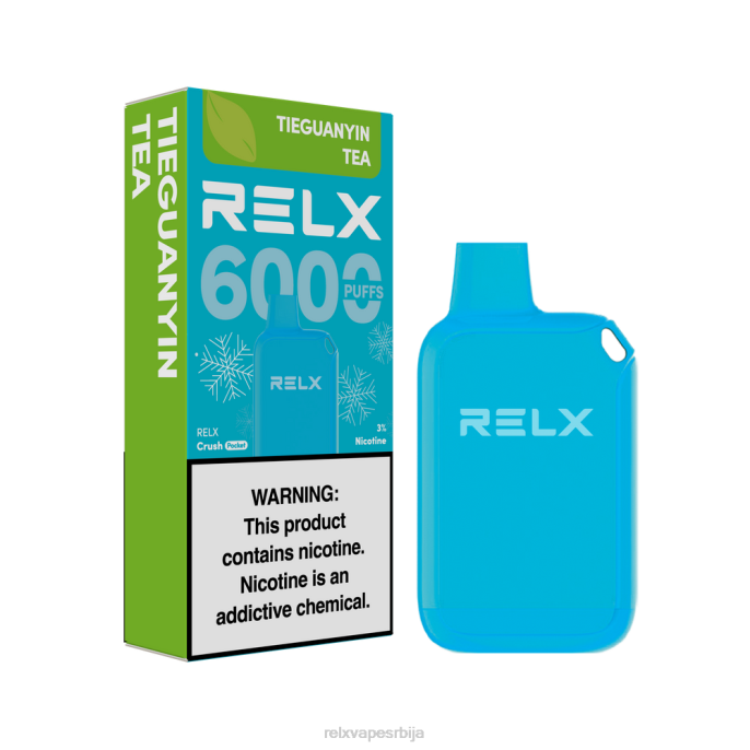 RELX Vape Srbija | тиегуаниин чај RELX Crush Pocket 6000 ледено BTZ422